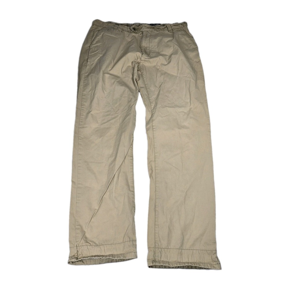 Kangol Pants Mens 36x34 Khaki Chino Streetwear Plaid Lined Waist Y2K Skate 36